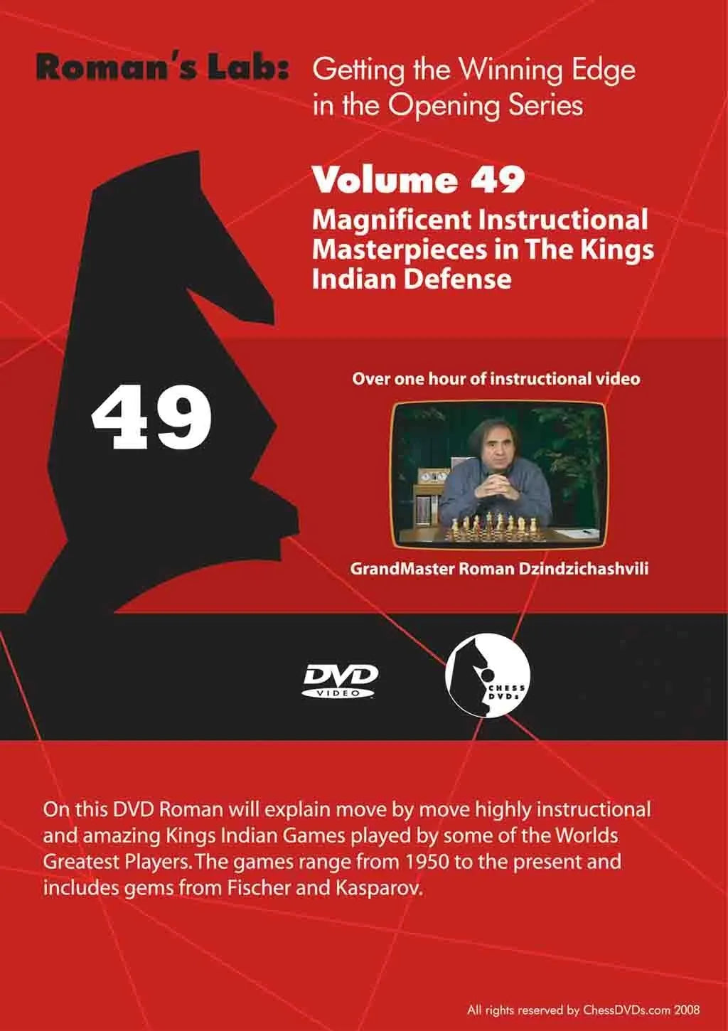 E-DVD ROMAN'S LAB - VOL 49 - The King's Indian Defense – US Chess Sales