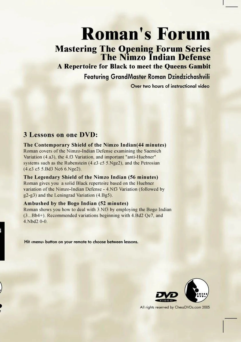 E-DVD ROMAN'S LAB - VOL 34 - Mastering The Opening Forum – US Chess Sales