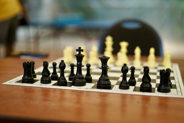 Black Ivory chess pieces
