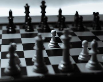 Kings-pawn-opening-black-and-white-image
