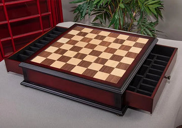 Classical Tiroir Chess Board with Storage Drawers
