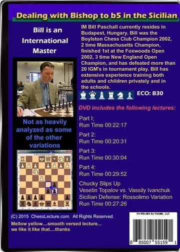 E-DVD Dealing with the Bishop to b5 in the Sicilian - Chess Lecture - Volume 127
