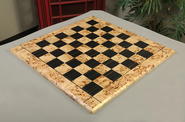 MAPLE BURL & Ebony Reproduction Drueke Board 2.5" SQUARES