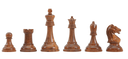 DGT Projects - Golden Rosewood Drueke Players Choice Chess Pieces
