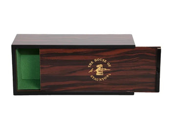 Macassar Ebony Luxe Slide-top Chess Box
