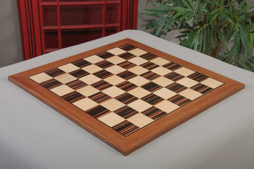 Macassar Ebony & Bird's Eye Maple Classic Traditional Double-Sided Chess Board