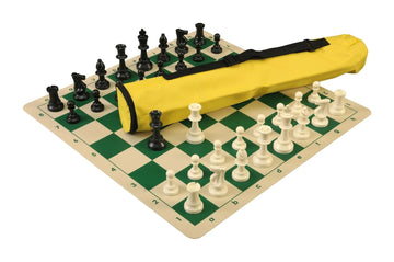 Quiver Chess Set Combination and Triple Weighted Regulation Pieces | Silicone Chess Board | Quiver Bag
