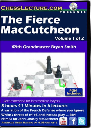 The Fierce McCutcheon - 2 DVDs - Chess Lecture - Volume 147