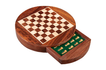 MAGNETIC WOODEN Travel Chess Set - 9