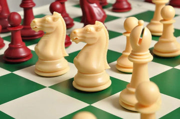 The Marshall Series Plastic Chess Pieces - 3.75