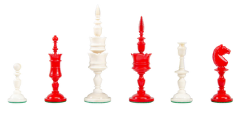 The Cologne Luxury Bone Chess Pieces - 6.0" King