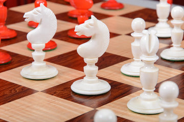 The Washington Luxury Bone Chess Pieces - 4.4