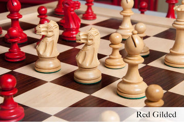 The Grandmaster Series Gilded Chess Pieces - 4.0