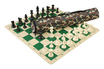 Quiver Chess Set Combination and Single Weighted Regulation Pieces | Silicone Chess Board | Quiver Bag
