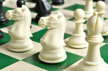 The Marshall Series Plastic Chess Pieces - 3.75