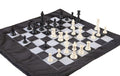 Regulation Tournament Chess Pieces and Cinch Chess Board Bag Combo - TRIPLE WEIGHTED