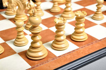 The Savano Series Luxury Wood Chess Set, Box, & Board Combination