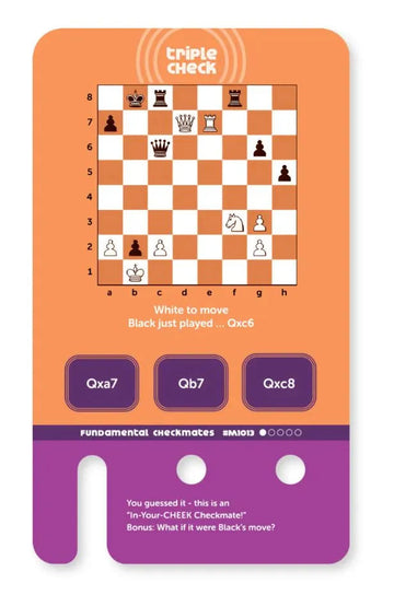 Triple Check Fundamental Checkmates & Tactics Deck (Cards Only)