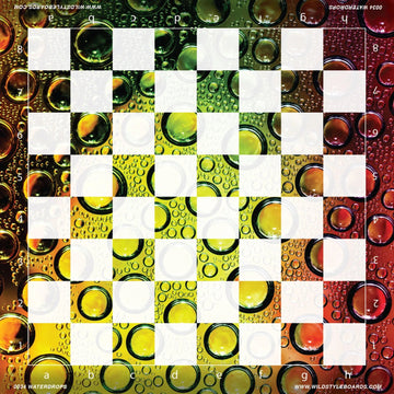 Waterdrops  - Full Color Vinyl Chess Board