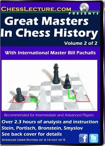 E-DVD Great Masters in Chess History (2 DVD Set) - Chess Lecture - Volume 45
