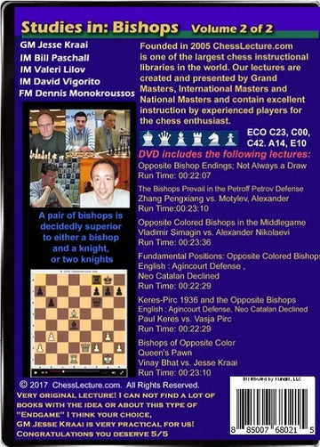 Studies in: Bishops - Chess Lecture - Volume 169 - 2 DVDs