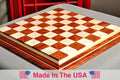 Signature Contemporary IV Luxury Chess board - BUBINGA / CURLY MAPLE - 2.5