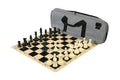 Deluxe Chess Set Combination and Triple Weighted Regulation Pieces | Silicone Chess Board | Deluxe Bag