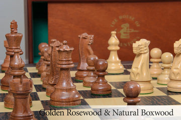 The American Staunton Chess Set, Box & Board Combination