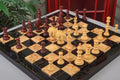 The Savano Series Artisan Wood Chess Pieces - 4.4