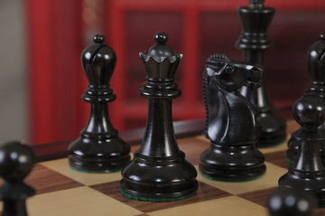 The Reykjavik II Series Library Chess Set and Tiroir Combination