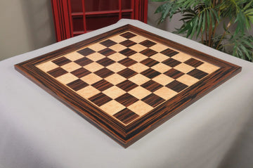 Tiger Ebony & Bird's Eye Maple Signature Traditional Chess Board