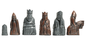 The Isle of Lewis Chess Pieces - 3.5" King - Metallic