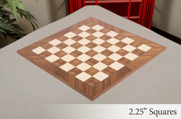 Walnut and Maple Standard Traditional Chess Board