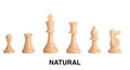 Triple Weighted Colored Regulation Plastic Chess Pieces - 3.75