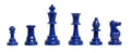 2 Player Chess Set Combination - Single Weighted Regulation Colored Chess Pieces & Regulation Vinyl Chess Board
