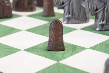 The Isle of Lewis Chess Set, Box, & Board Combination