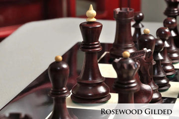 The Gilded Zagreb '59 Series Chess Set, Box, & Board Combination