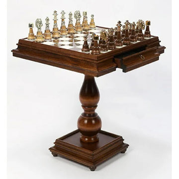 Grand Alabaster Chess Table