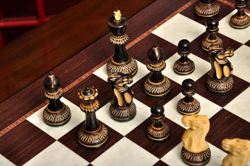 The Burnt Grandmaster Series Chess Pieces - 4.0