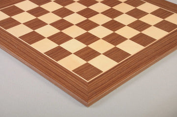 CLEARANCE - Striped Ebony and Maple Classic Traditional Chess Board - 2.5" Squares