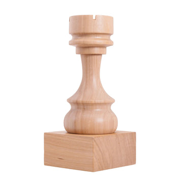 Decorative Wood Chess Piece - Rook