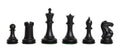 The Fischer Series Plastic Chess Pieces - 3.75