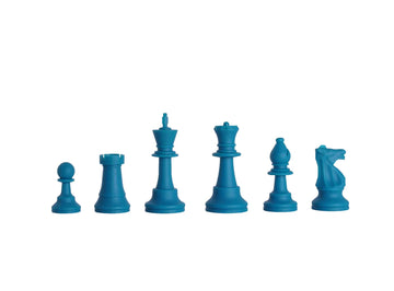 Regulation Silicone Tournament Chess Pieces - 3.5" King