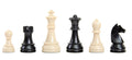 The German Series Single Weighted Regulation Plastic Chess Pieces - 3.75