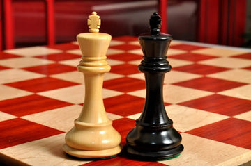 Signature Contemporary III Luxury Chess board - PADAUK / BIRD'S EYE MAPLE - 2.5