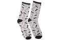 Caissa Collection Gray / Black Chess Socks