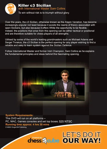 Killer c3 Sicilian with International Master Sam Collins