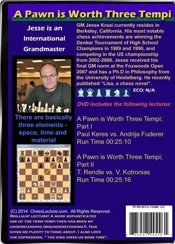 E-DVD A Pawn is Worth Three Tempi - Chess Lecture - Volume 94