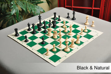 The Competition Series Plastic Chess Pieces - 3.75