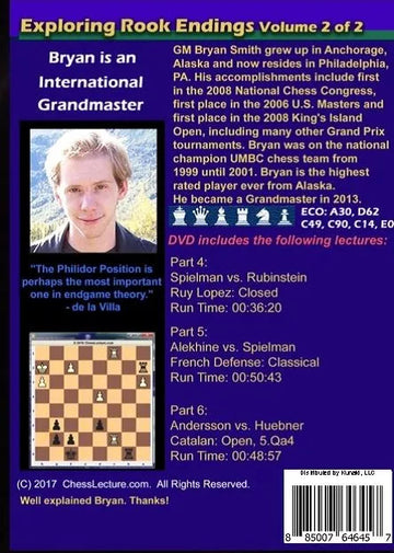 Exploring Rook Endgames - Chess Lecture - Volume 160 - 2 DVDs